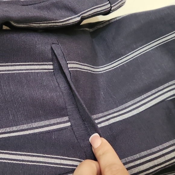 Linen Blend The Lane Bryant Blazer Size 18 Summer Office Collegiate lagenlook - Picture 5 of 15